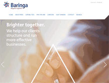 Tablet Screenshot of baringa.com